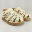 Detské sandále ABC Kids Kožené Biele 30 Materiál Prírodná koža