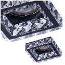 Гламурный встраиваемый светильник ESTER черного цвета.