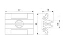 BMW E39 E38 FIAT MULTIPLA REMACHE SOPORTE GANCHO RANURA MOLDURAS BOCZNEJ X10 