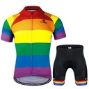 ВЕЛОСИПЕДНЫЕ ШОРТЫ ИЗ ДЖЕРСИ С ГЕЛЕВОЙ ВСТАВКОЙ «РАДУГА»