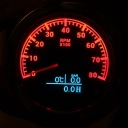 TACHOMETER 3 W 1 THERMOMETER WATER PRESSURE LUBRICANTS INDICATOR D7  photo 8