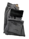 Dámske bavlnené nohavice zateplené kožušinou s vreckami Stredová část (výška v páse) vysoká