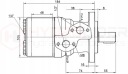 MOTEUR HYDRAULIQUE BMRY 250 12KW ARBRE 25MM 240OBR/MIN 470NM HYDROLIDERphoto 4