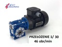 Silnik 0,37kW 400V przekładnia 46 obr/min