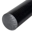 Стержень полиамидный, диаметр ролика 40, черный PA 6 L, 100 см