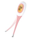 Медицинский термометр с большим дисплеем. Розовый