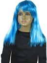 СИНИЙ ПАРИК ГОЛУБЫЕ ПРЯМЫЕ ВОЛОСЫ 3/4
