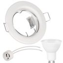 НАБОР СТАЦИОНАРНЫХ БЕЛЫХ ГАЛОГЕННЫХ СВЕТИЛЬНИКОВ + LED GU10 5W