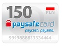 PAYSAFECARD PSC 150 злотых (100 злотых + 50 злотых)