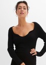Bodyflirt NH9 rjp čierne pletené midi pruhované šaty XXL Pohlavie Výrobok pre ženy