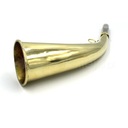 Гнутое золотое сигнальное кольцо 24см