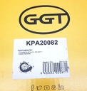 GGT KPA20082 Vodné čerpadlo + sada rozvodového remeňa FORD AUDI VW 1,9TDI Výrobca dielov GGT