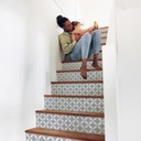 Laminált Csempe Matricák Klasszikus DÍSZEK Mozaik 24 db-os szett Termékszélesség 60 cm