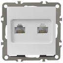 КОМПЬЮТЕРНАЯ РОЗЕТКА QUADRA ДВОЙНАЯ LAN RJ45x2