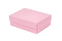 Коробка ламинированная 186х130х60 мм Розовая декоративная