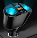РОЗПОДІЛЮВАЧ ГНІЗДА ПРИКУРЮВАЧА 12-24V ЗАРЯДНИЙ ПРИСТРІЙ 2XUSB QC ВОЛЬТМЕТР 170W  (18623345522) фото min 7