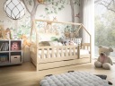 Детская кроватка DOMEK LUNA 160x80 матрас с ящиком