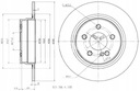 ГАЛЬМІВНІ ДИСКИ HAM. 2 ШТУКИ MERCEDES T. W204 07- C200-300 MAX зображення 1