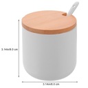 Zestaw słoiczków na przyprawy Ceramiczny pojemnik na sól Waga produktu z opakowaniem jednostkowym 0.1 kg