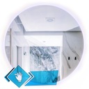 Круглое светодиодное зеркало без рамки, 100 сенсорный переключатель