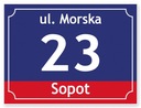 Адресная тарелка с домом № 40x30 см.