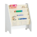 SoBuy Детский книжный шкаф, подставка для журналов, офисная Белый FRG225-W