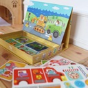 TOOKY TOY Montessori vzdelávacia skladačka Magnetická krabička pre deti Počet prvkov 80 ks