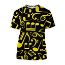 3D tričko hudobné symboly tlačené tričká hi