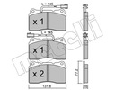 METELLI ZAPATAS DE FRENADO 22-0288-0 