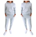 S01C Grey Light Light Sweproper Set с кенгуру L