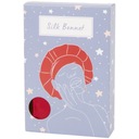 ШЕЛКОВАЯ ШАПОЧКА ДЛЯ СНА С МУСОРНОЙ ЛЕНТОЙ, КРАСНАЯ