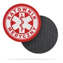 Светоотражающая застежка-липучка - КРАСНАЯ MEDICAL MEDICAL 10см