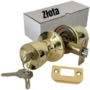 ДВЕРНАЯ РУЧКА ЗАМОК С ЗАМКОМ ДЛЯ ТУАЛЕТНОЙ ДВЕРИ ВРАЩАЮЩАЯСЯ СТАЛЬНОЙ комплект золотой