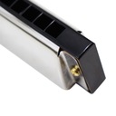 1pcs Silver Professional Harmonica Tremolo C Key 2 Waga produktu z opakowaniem jednostkowym 1 kg