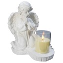 БОЛЬШАЯ СВЕЧА + ГИПСОВАЯ СВЕЧА ФИГУРКА гробницы СВЕТОДИОДНАЯ ЛАМПА 3XAAA