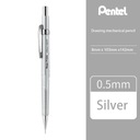 Srebrny nowy japonia Pentel ołówek automatyczny P2