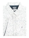 Bielo-Granátová príležitostná košeľa -PAKO JEANS- 3XL Rukáv krátky rukáv