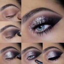 ПАЛИТРА ТЕНЕЙ GOLD SHADOW GLITTER MATTE SMOKEY EYES