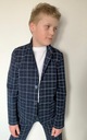 Chlapčenský kockovaný oblek Námornícke nohavice 152 Vek dieťaťa 11 rokov +