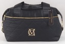 Massimo Contti taška víkendová posilňovňa cestovná koža ekologická čierna Výška 23 cm