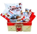 Kosz Prezentowy Zestaw Słodyczy KINDER Box Prezent na Urodziny Imieniny 18 Waga produktu z opakowaniem jednostkowym 1 kg