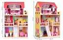 Drevený domček pre bábiky kus nábytku 3 poschodia ECOTOYS Šírka produktu 59 cm