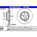 DISQUE AVANT AUDI A4, A4 ALLROAD, A5 06.07- ATE 24.0325-0184.1 photo 3 - milautoparts-fr.ukrlive.com