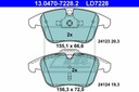 13.0470-7228.2 ZAPATAS HAM.CERAMIC PARTE DELANTERA FORD S-MAX 06- 