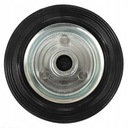 KOŁO PEŁNE KÓŁKO GUMOWE KÓŁKA KOŁA DO WÓZKÓW FELGA STALOWA 125MM 100KG