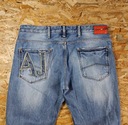 Džínsové nohavice EMPORIO ARMANI Dizajnové Džínsy Denim Nový Model 34 Dominujúca farba modrá