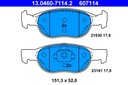 ZAPATAS DE FRENADO FIAT PARTE DELANTERA PUNTO 1,2/1,7D 97-05 13.0460-7114.2 