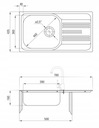 Zlewozmywak Deante Xylo stal inox Kod producenta ZEX 3113