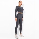 Joga Pilates Oblečenie pre ženy 2 Crop Top Set,M Dominantný materiál polyester