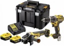 DEWALT Комплект COMBO 18 В DCD796 DCG405 2x5 Ач, чемодан TsTAK DCK2080P2T-QW
